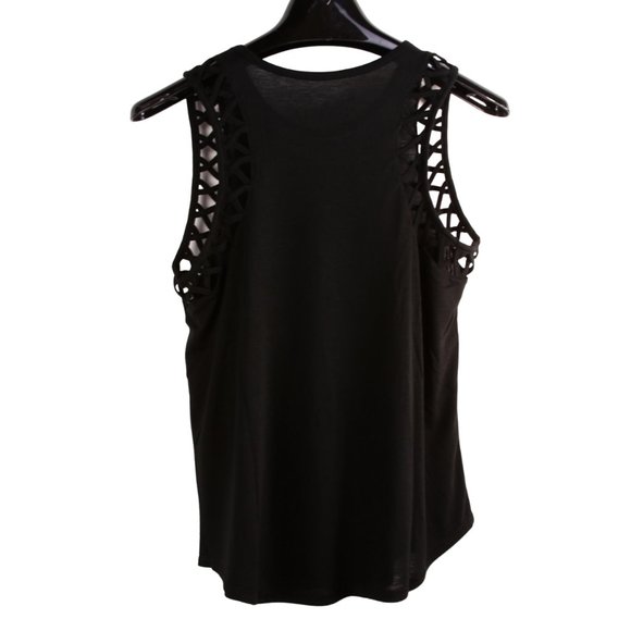 NEW! MINNIE MOUSE Juniors Tank Top. Size S-XL. W/Cutout Sleeves - Picture 2 of 2